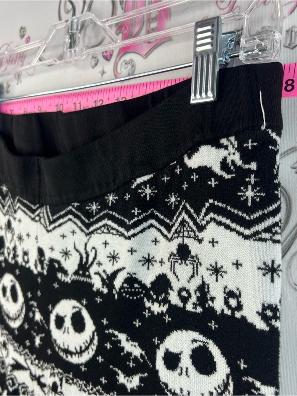 Disney leggings tights Black & White Jack Skellington Patterned nightmare - Picture 7 of 12